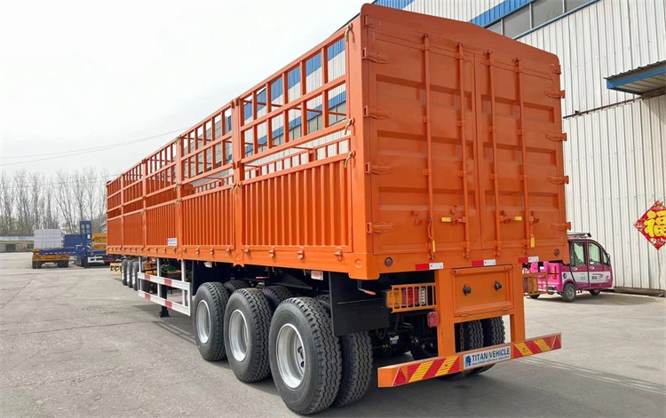 Tri Axle 60 Ton Fence Cargo Trailer for Sale In Zimbabwe, Harare